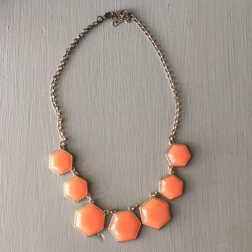 Coral statement necklace